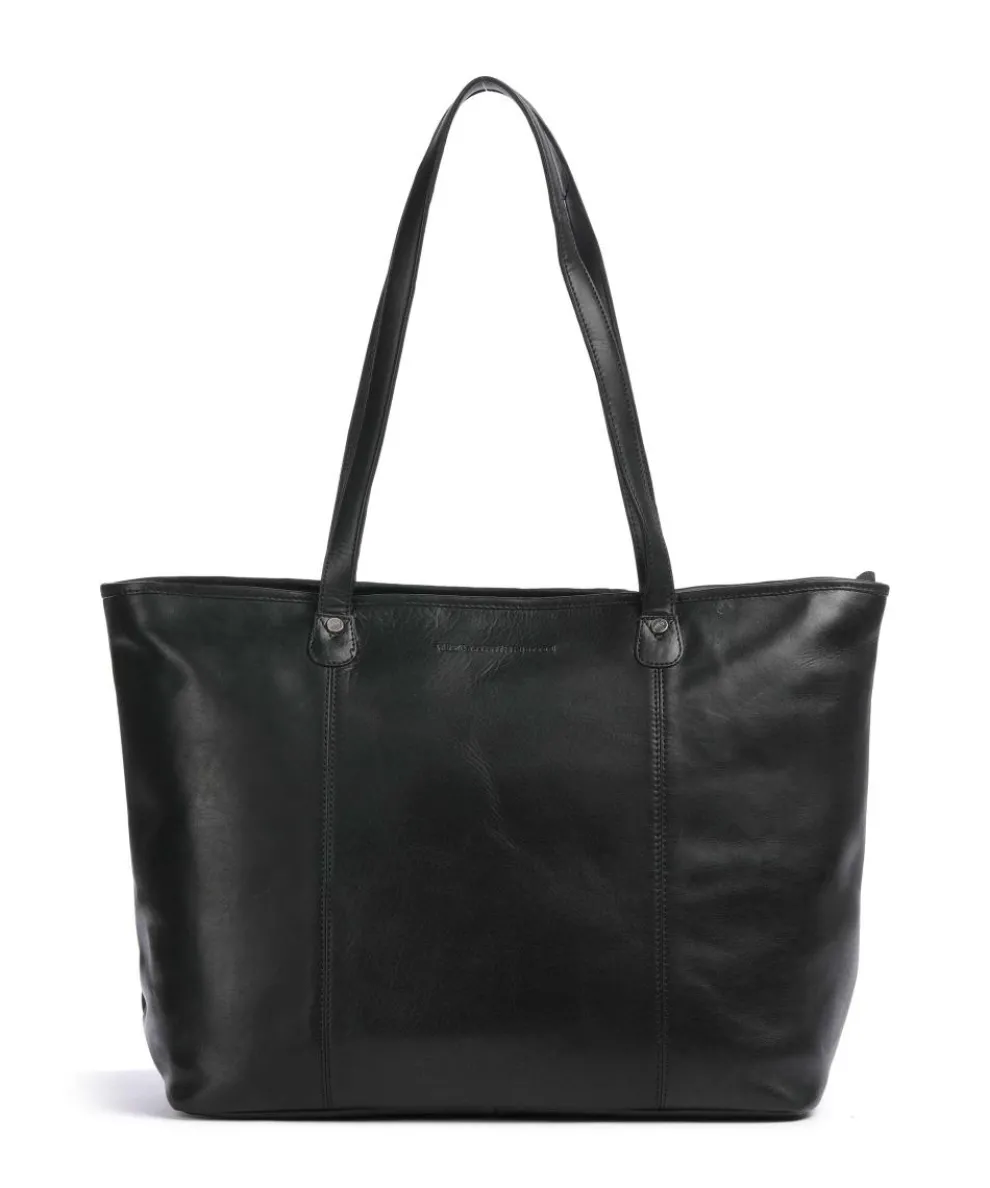 Novum Ferrera Tote bag 14″ cow leather black