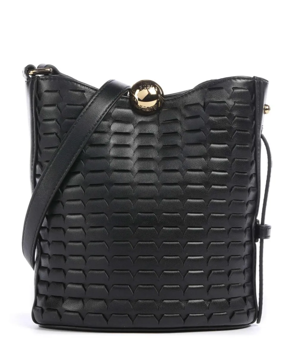 Sfera Soft Mini Bucket bag fine grain cow leather black