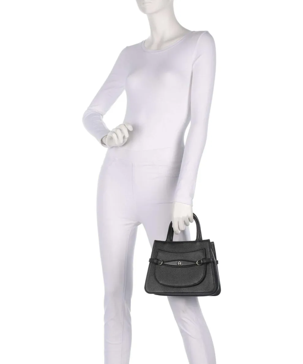 Cavallo M Handbag grained cow leather black