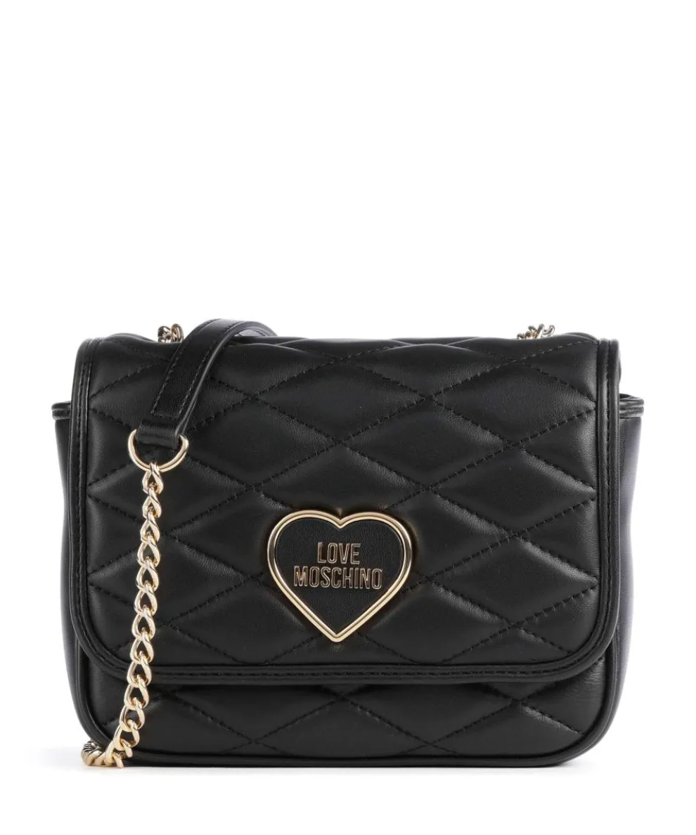 Romantic Crossbody bag imitation leather black