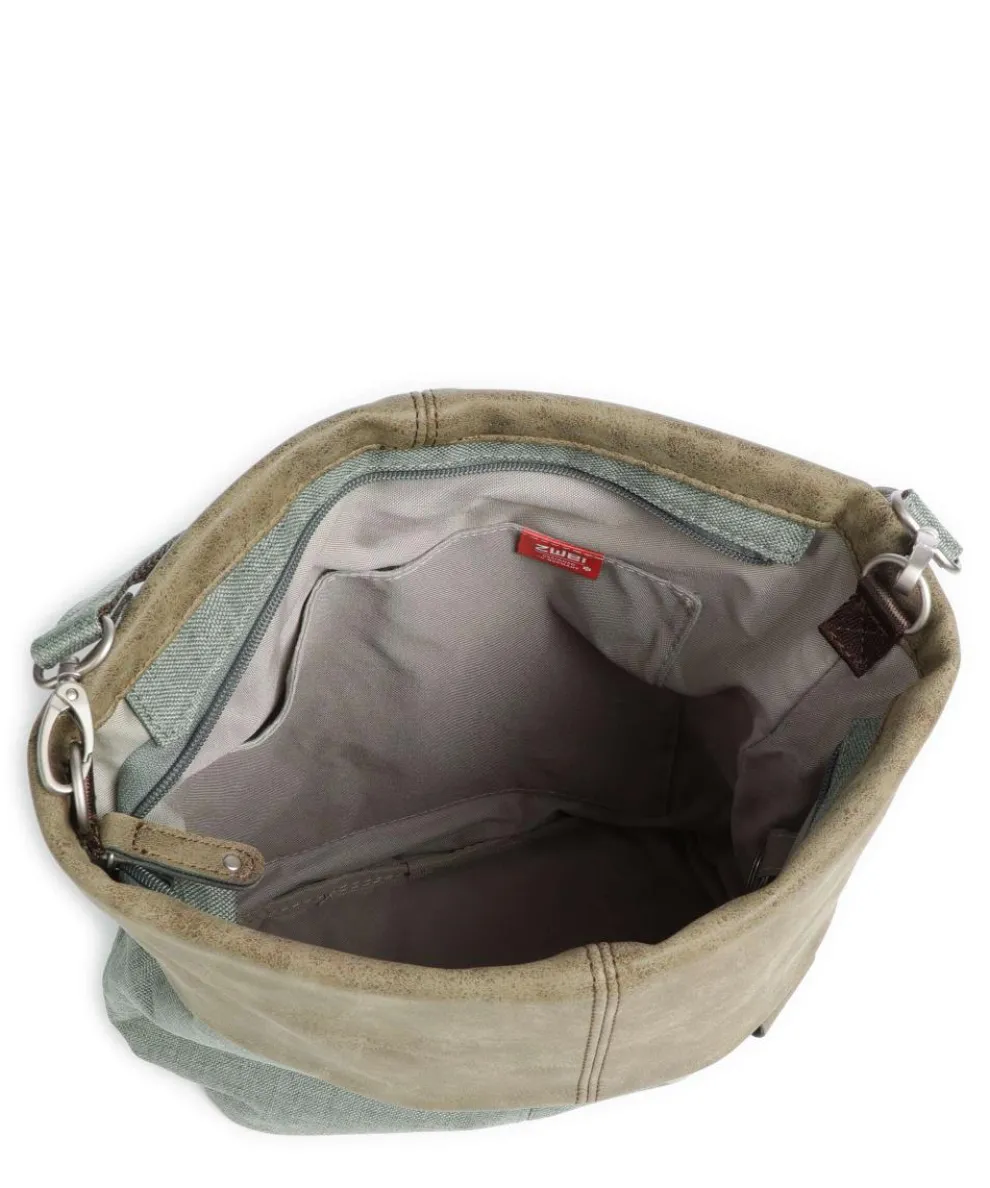 Olli OT12 Hobo bag polyester, imitation leather greygreen