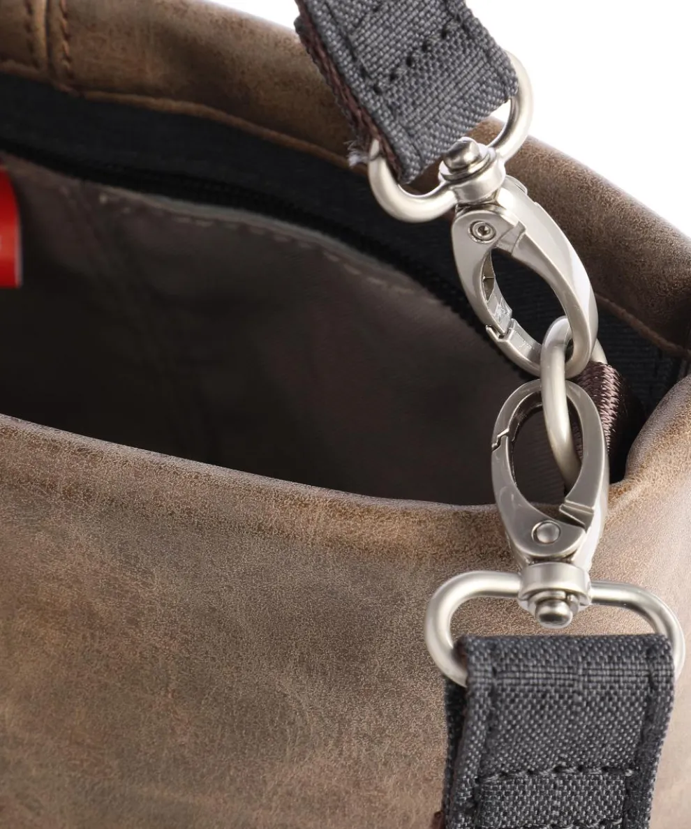 Olli OT8 Shoulder bag polyester, imitation leather dark grey