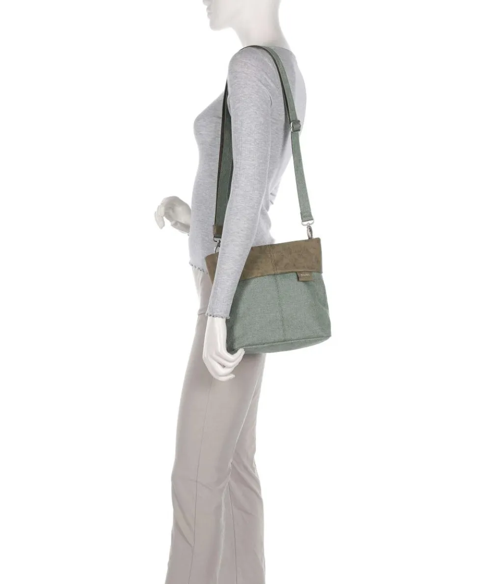 Olli OT8 Shoulder bag polyester, imitation leather greygreen