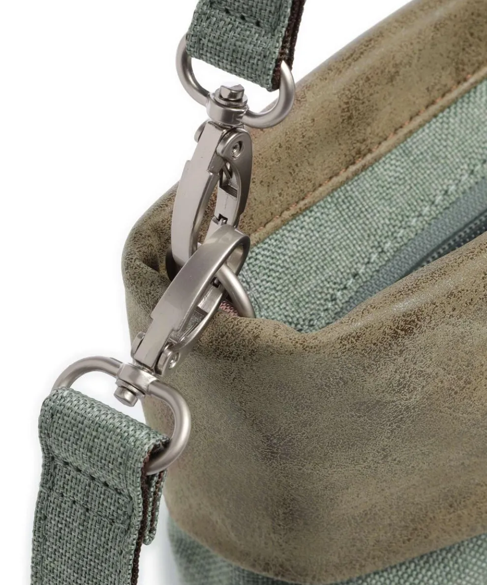 Olli OT8 Shoulder bag polyester, imitation leather greygreen