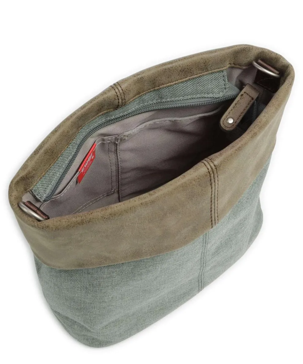 Olli OT8 Shoulder bag polyester, imitation leather greygreen