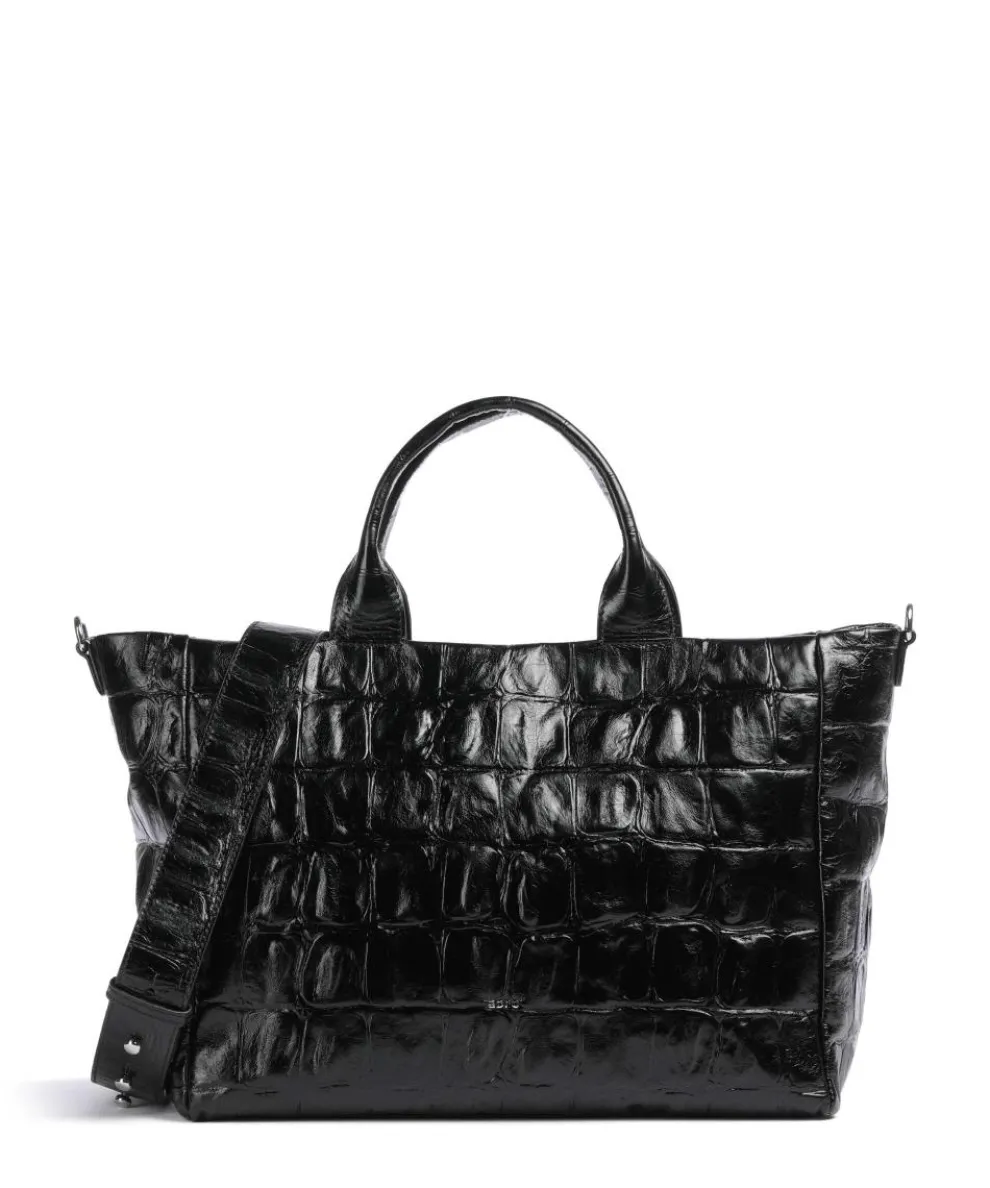 Maxi Cocco Mia Handbag embossed cow leather black