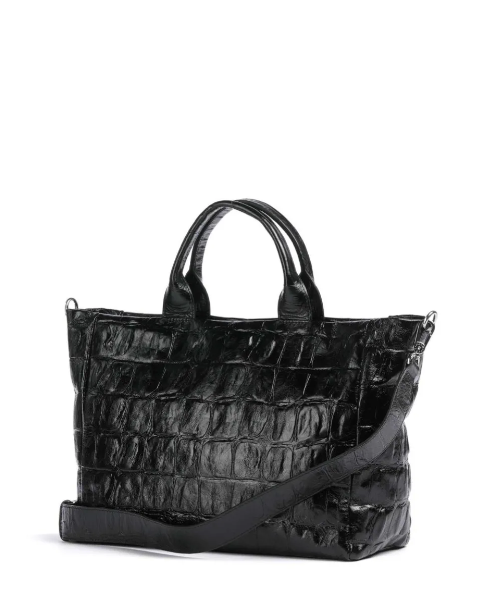 Maxi Cocco Mia Handbag embossed cow leather black