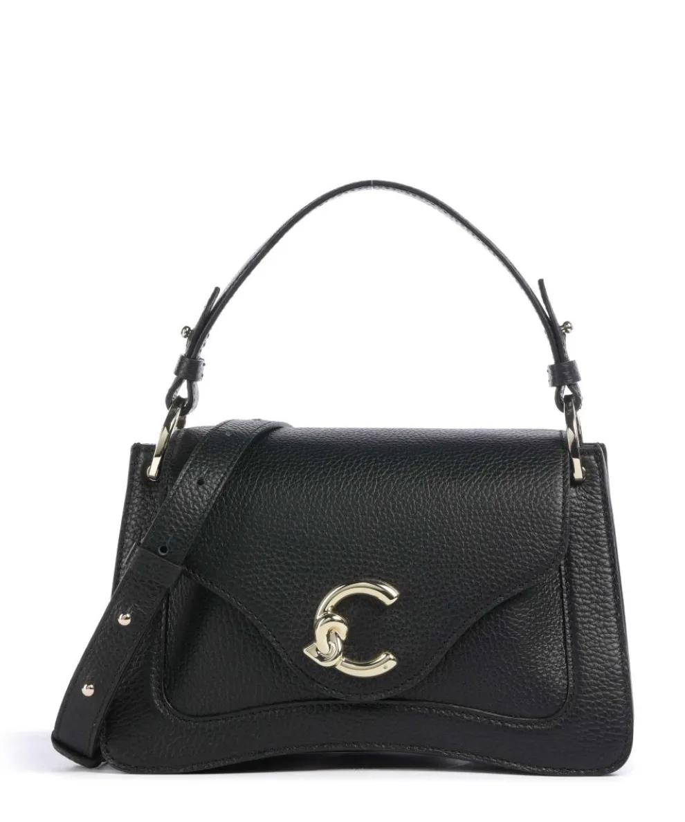 C-Me Handbag grained leather black
