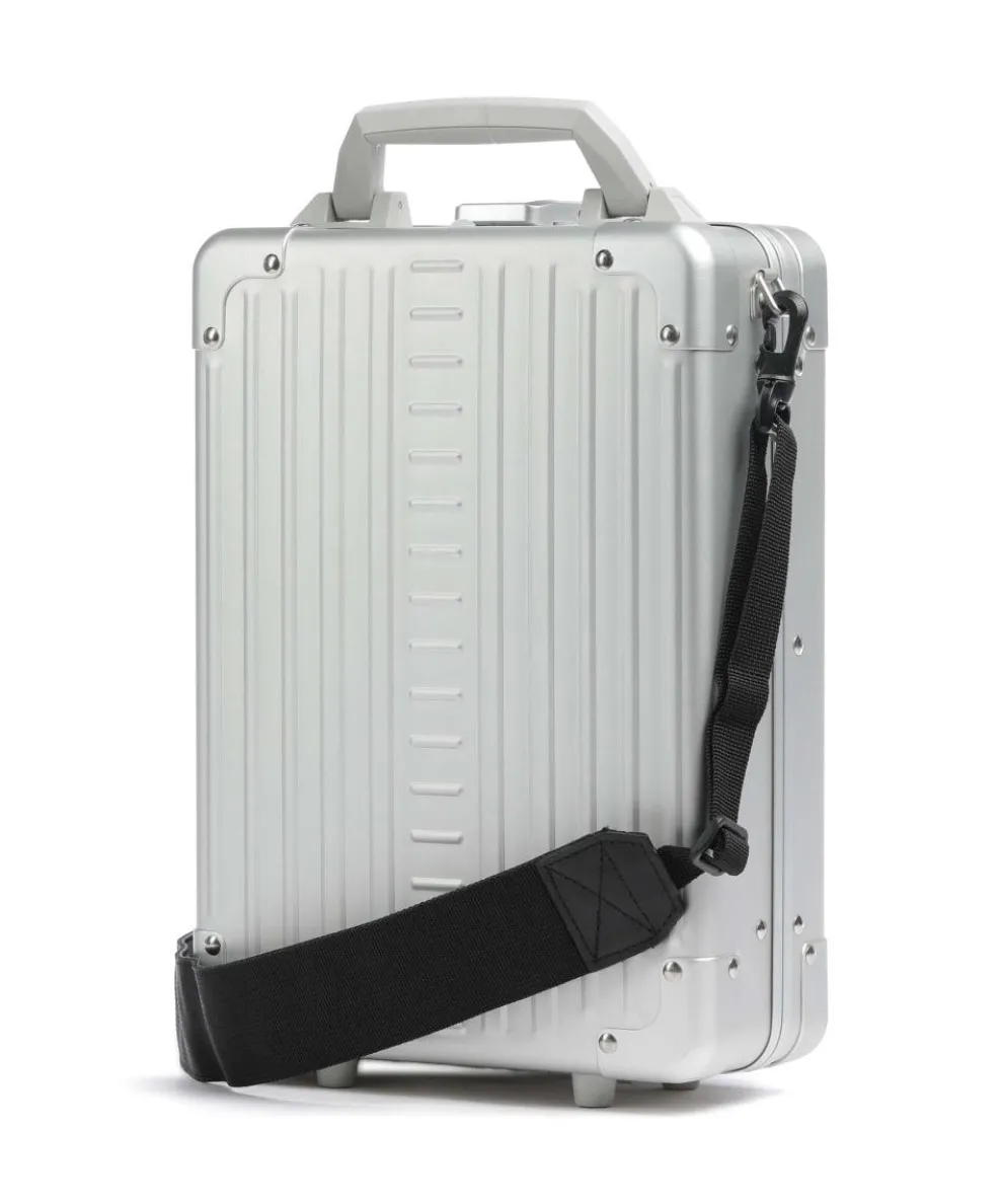 14 vertical Briefcase aluminum silver