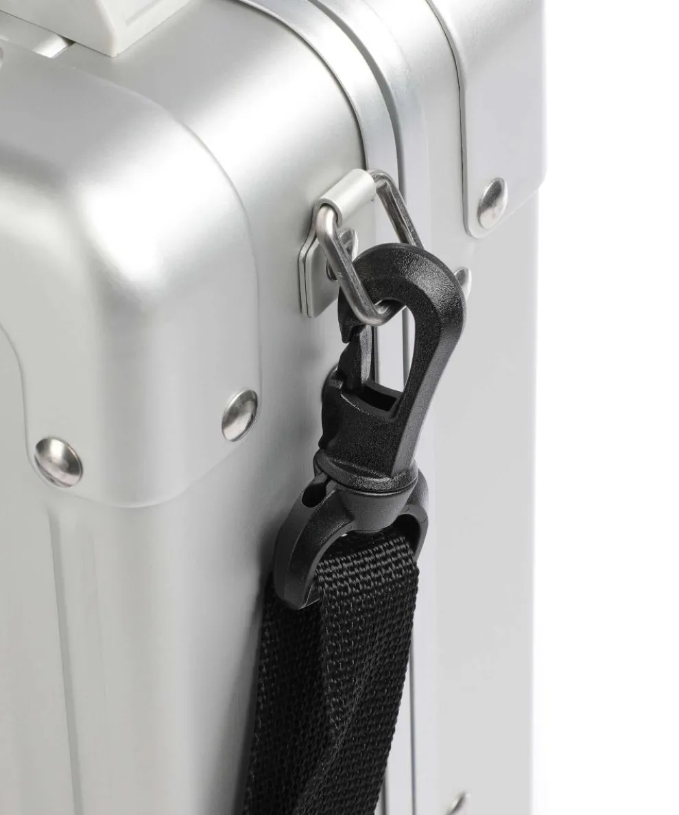 14 vertical Briefcase aluminum silver