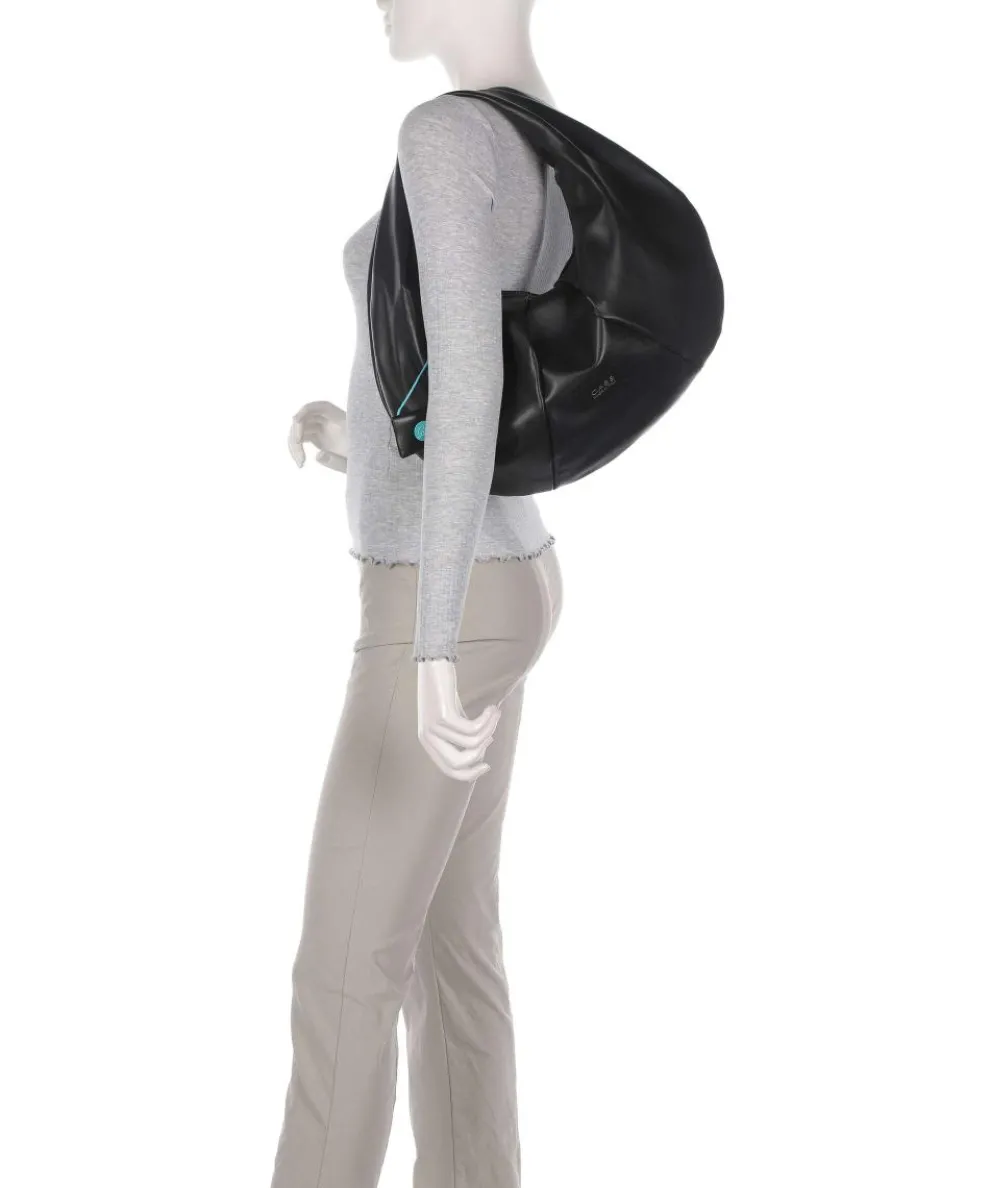 Oregon Magnon Hobo bag softly grained calfskin black