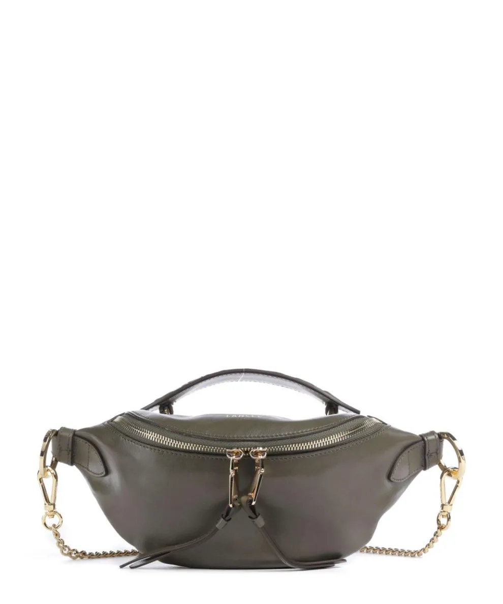 Origami Mini Crossbody bag fine grain cow leather khaki