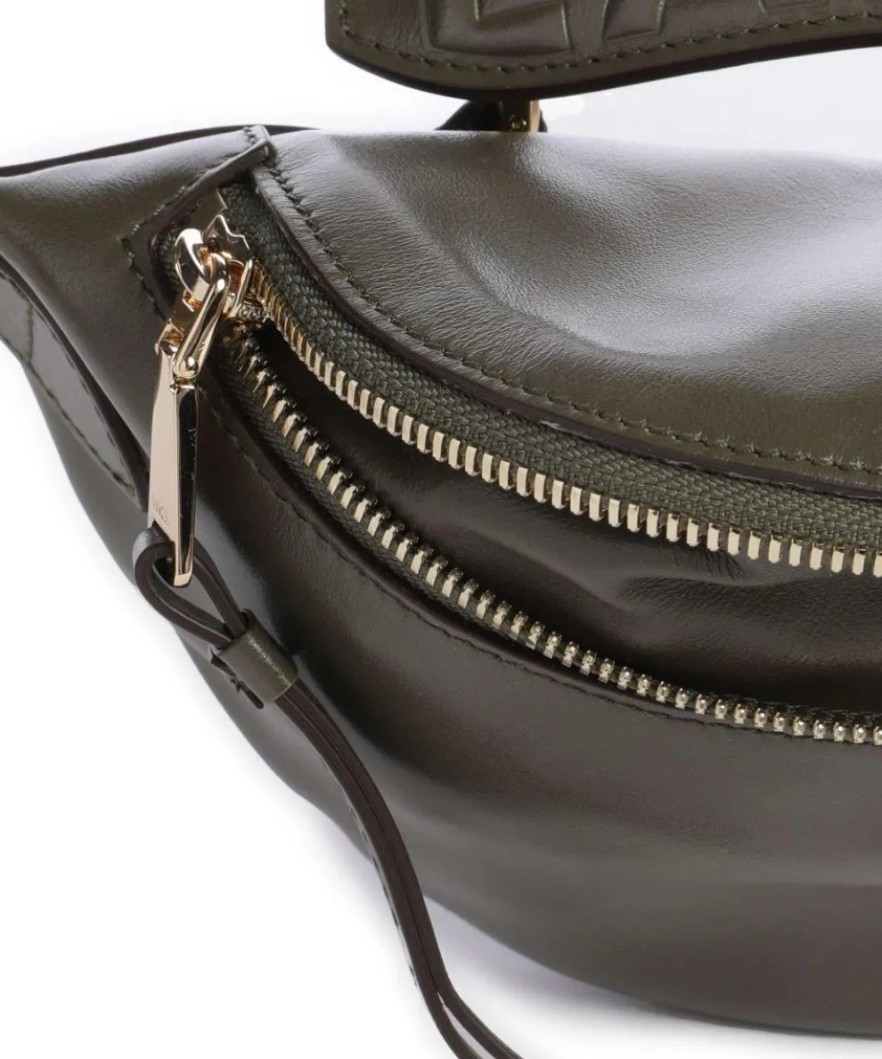 Origami Mini Crossbody bag fine grain cow leather khaki