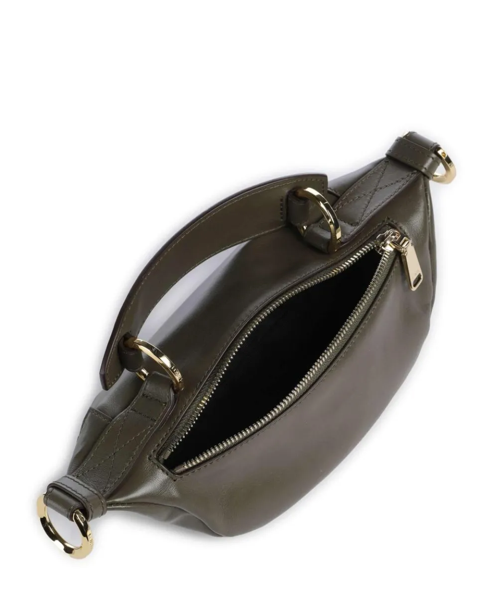 Origami Mini Crossbody bag fine grain cow leather khaki