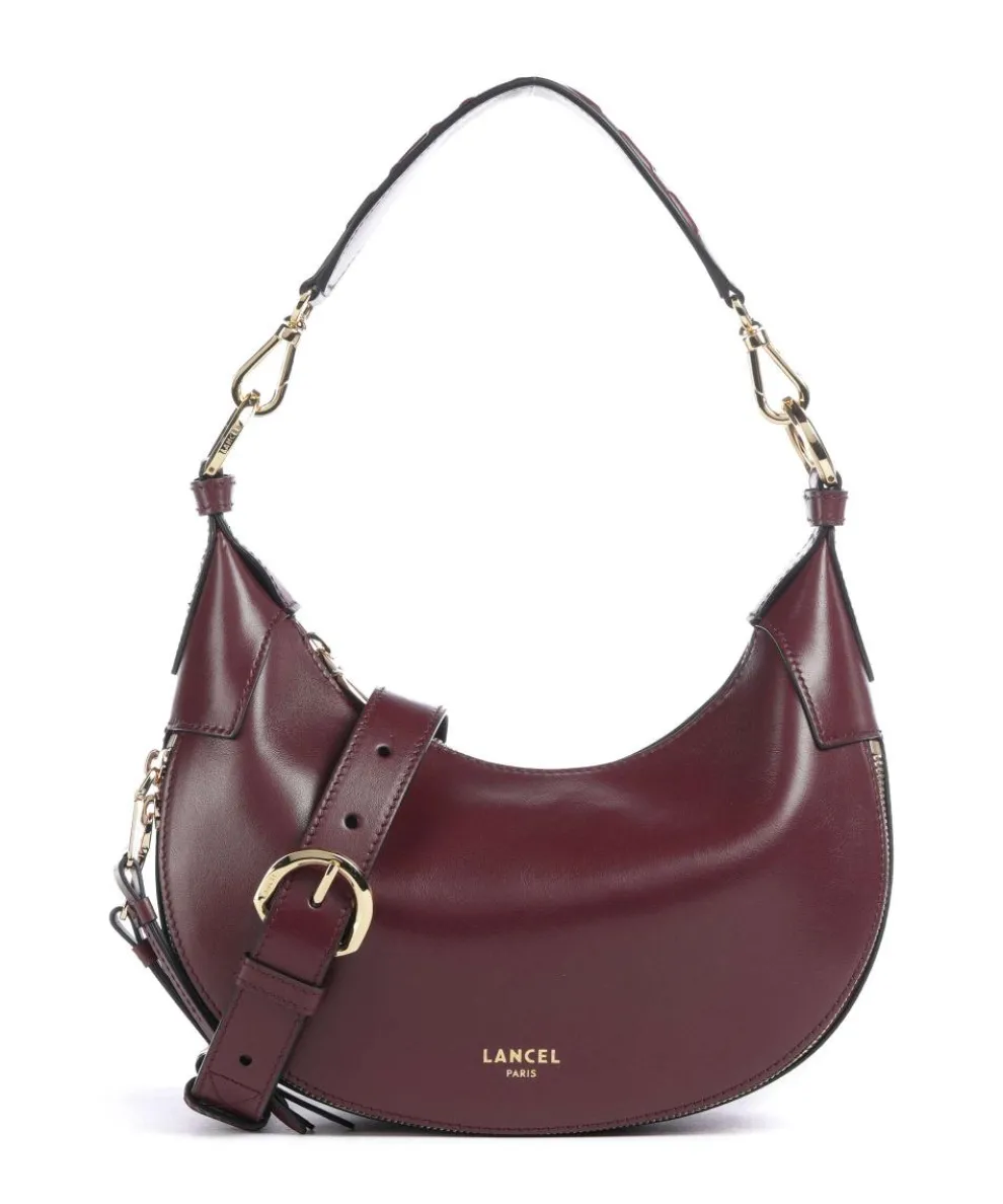 Origami S Hobo bag fine grain cow leather berry