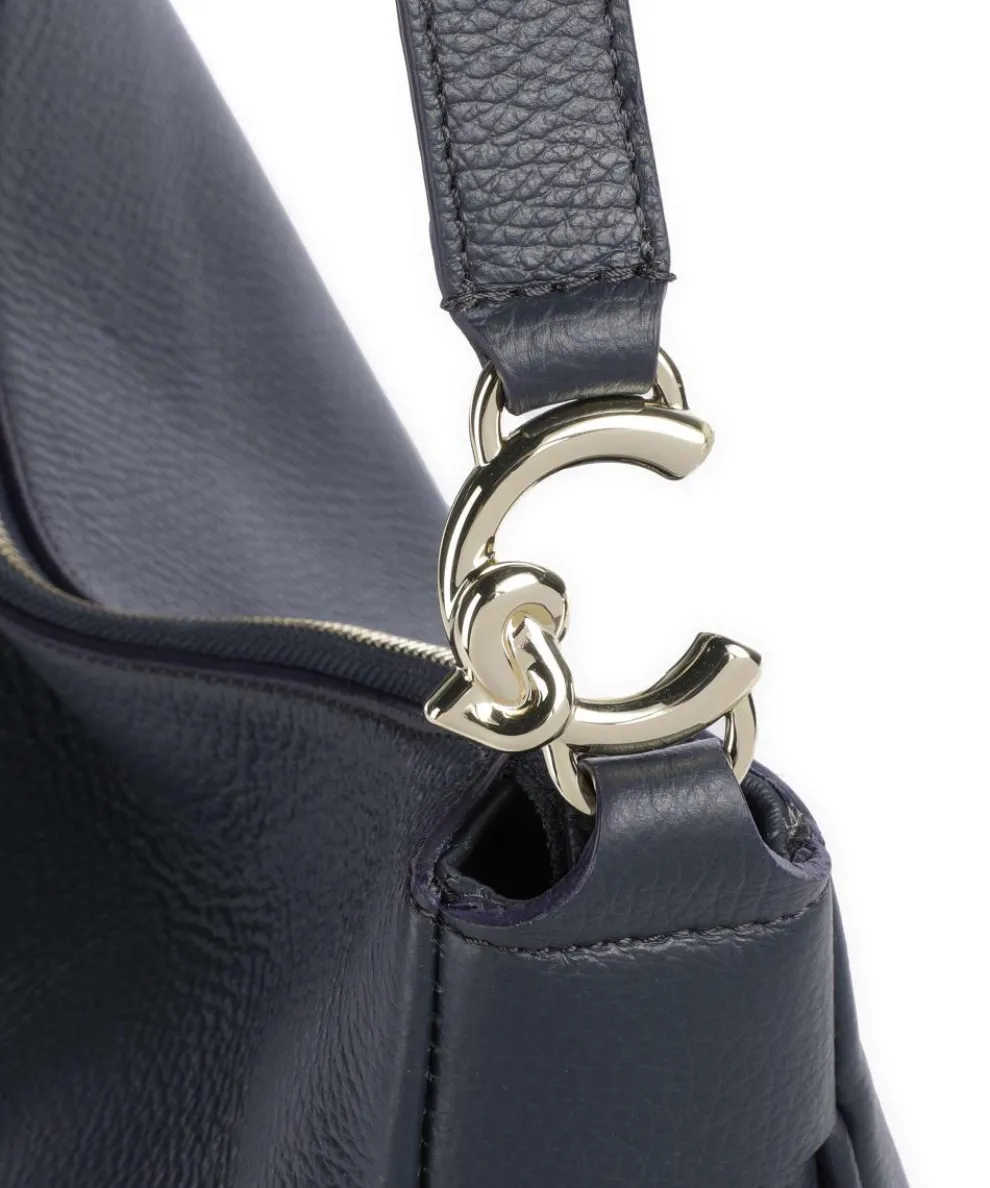 C-Easy Hobo bag grained leather navy