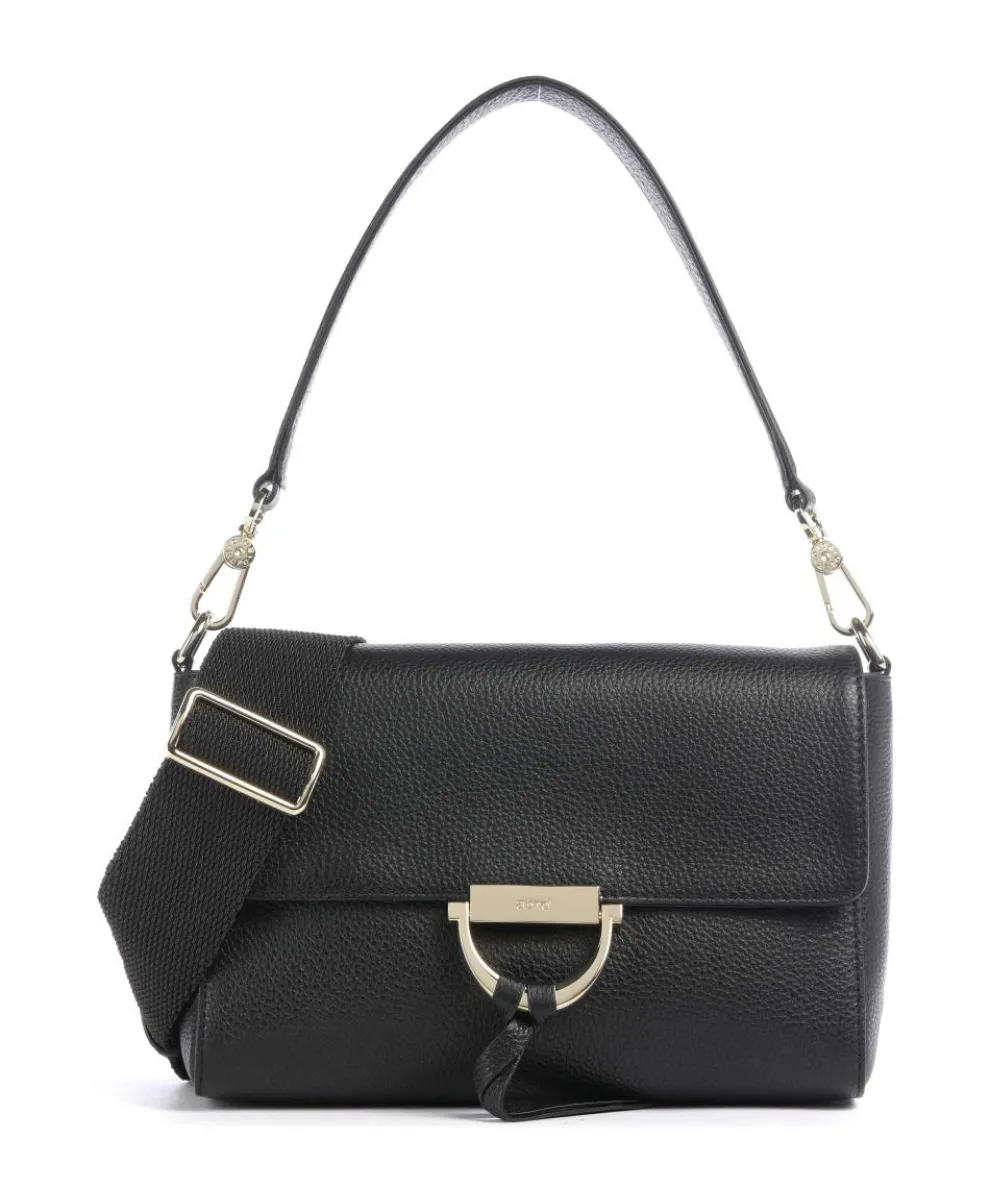 Agave Temi Shoulder bag grained leather black