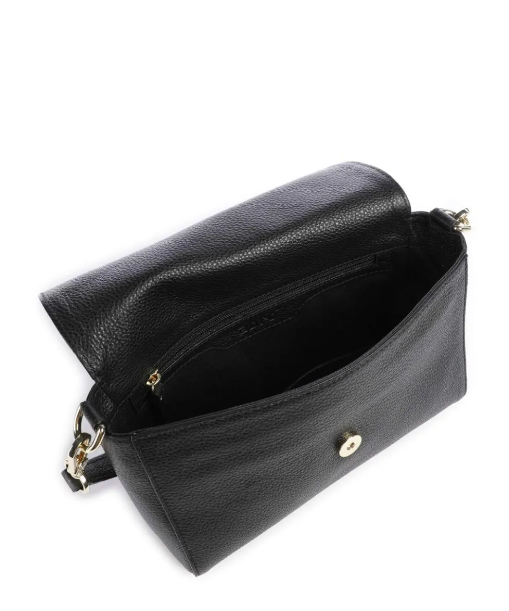 Agave Temi Shoulder bag grained leather black