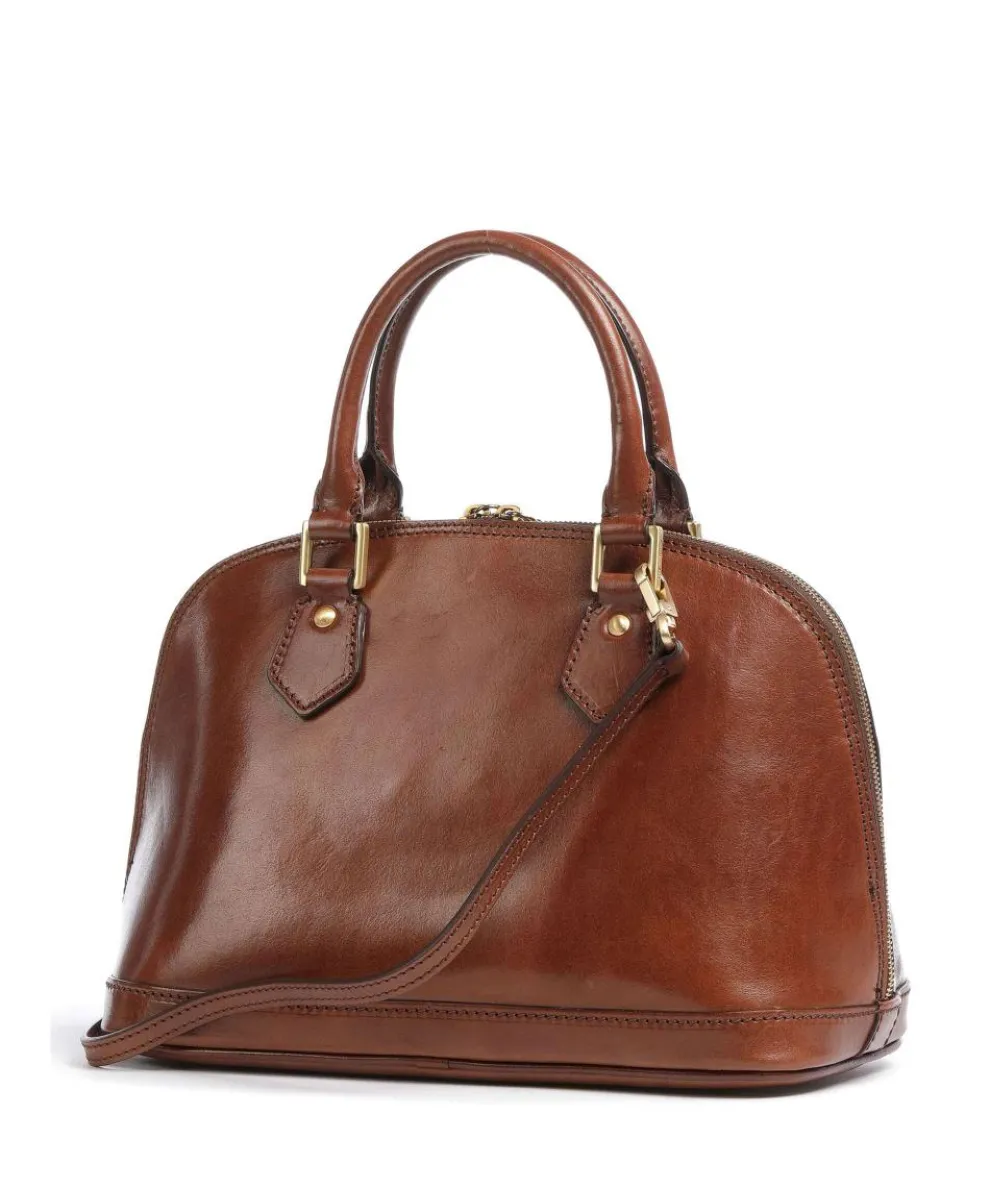 Story Donna Handbag fine grain cow leather brown