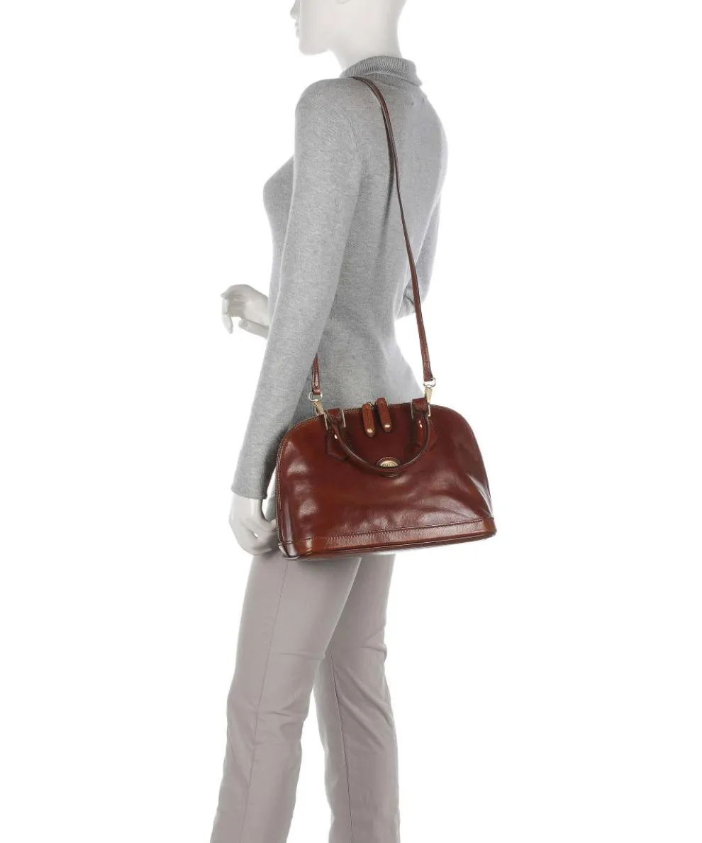 Story Donna Handbag fine grain cow leather brown