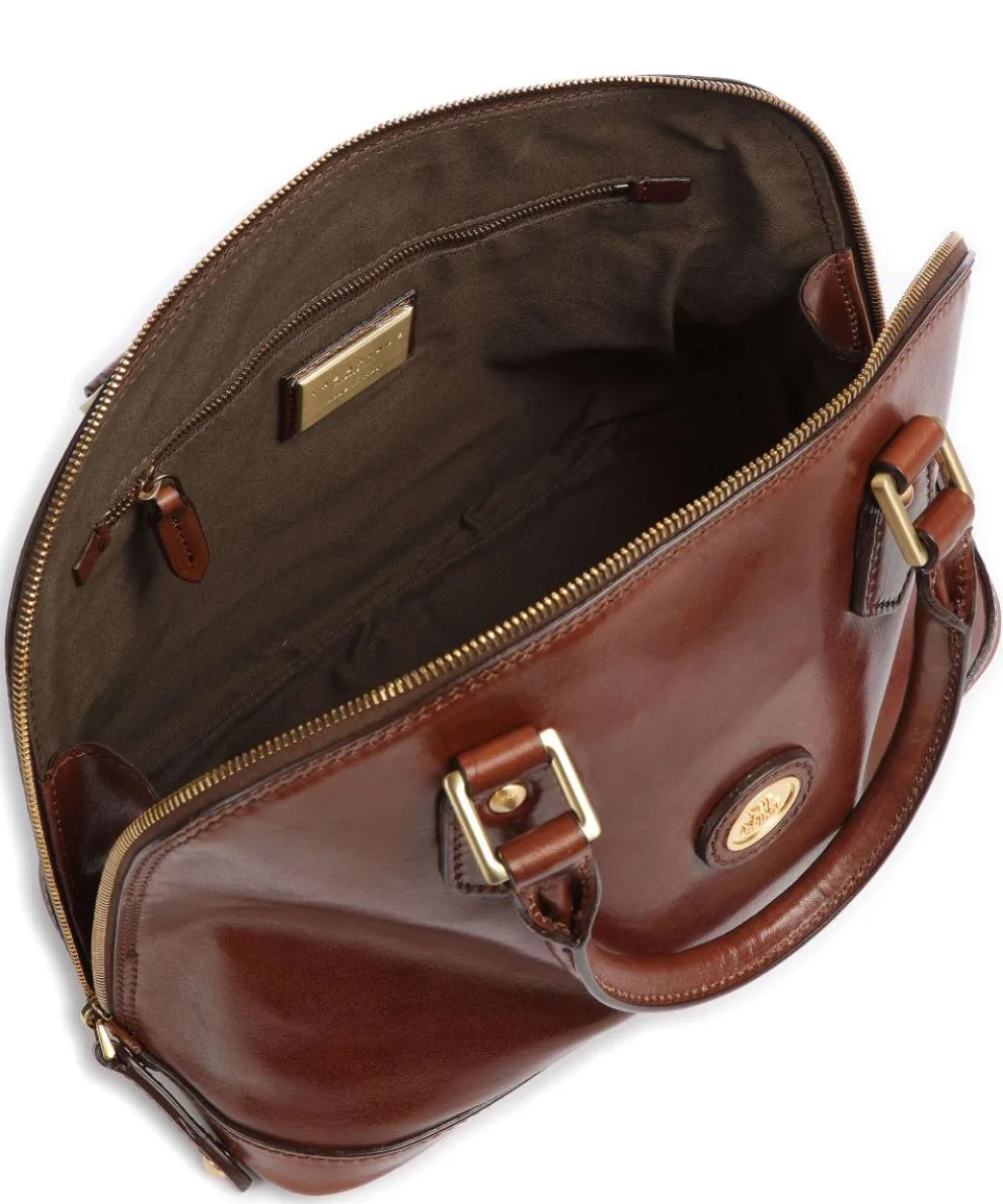 Story Donna Handbag fine grain cow leather brown