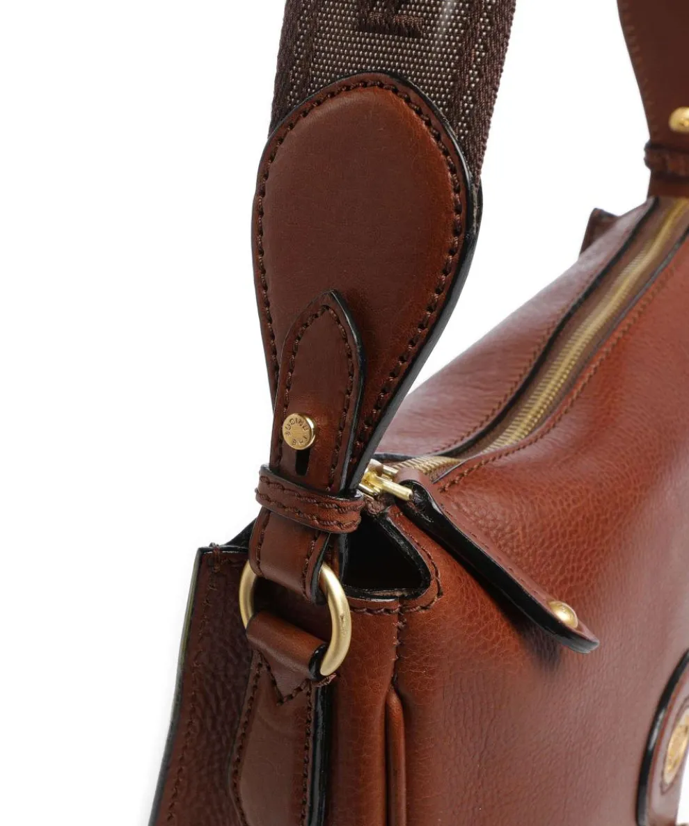 Isadora Crossbody bag grained cow leather brown