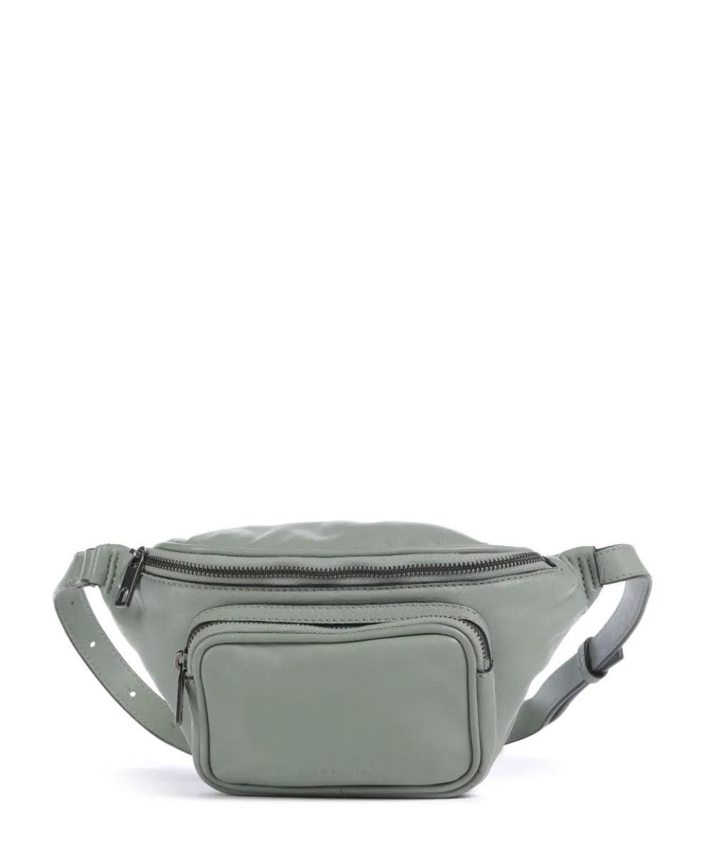 Lila Sheep Natural M Fanny pack sheepskin leather greygreen