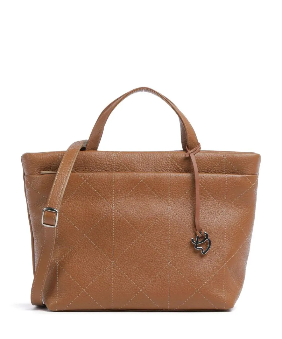 Pienza Handbag grained leather cognac