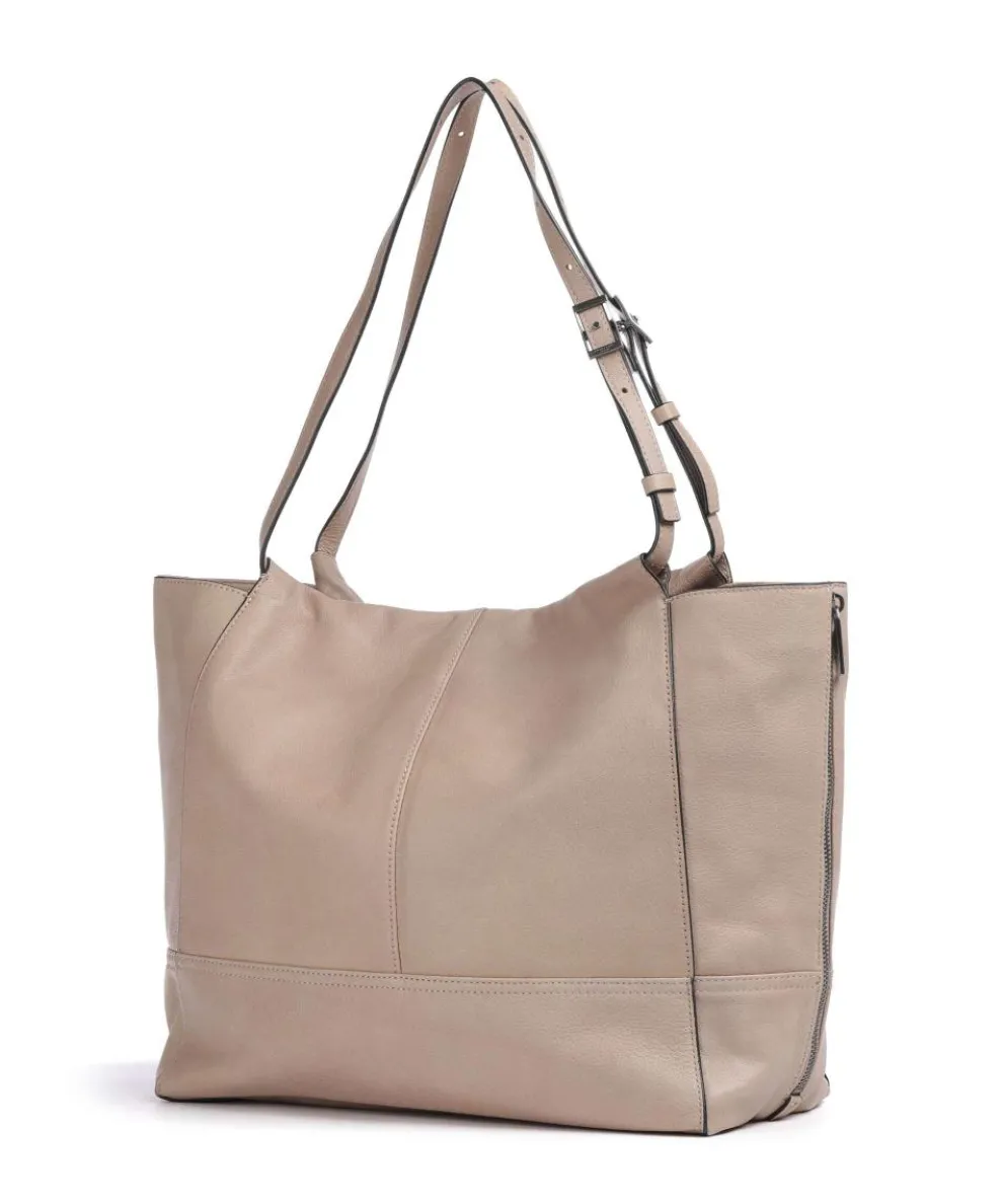 Lou 2 3D Leather L Tote bag grained cow leather beige