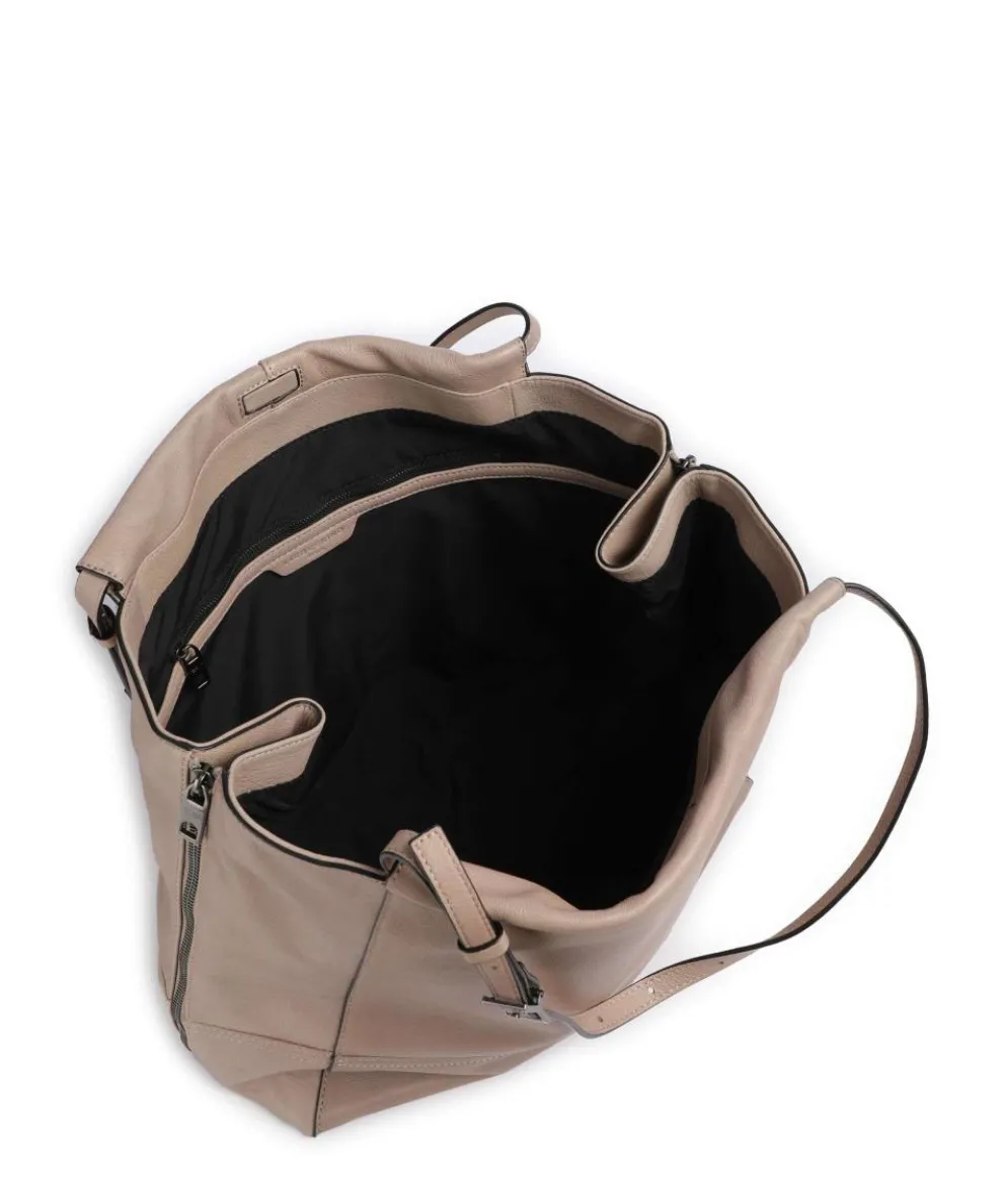 Lou 2 3D Leather L Tote bag grained cow leather beige