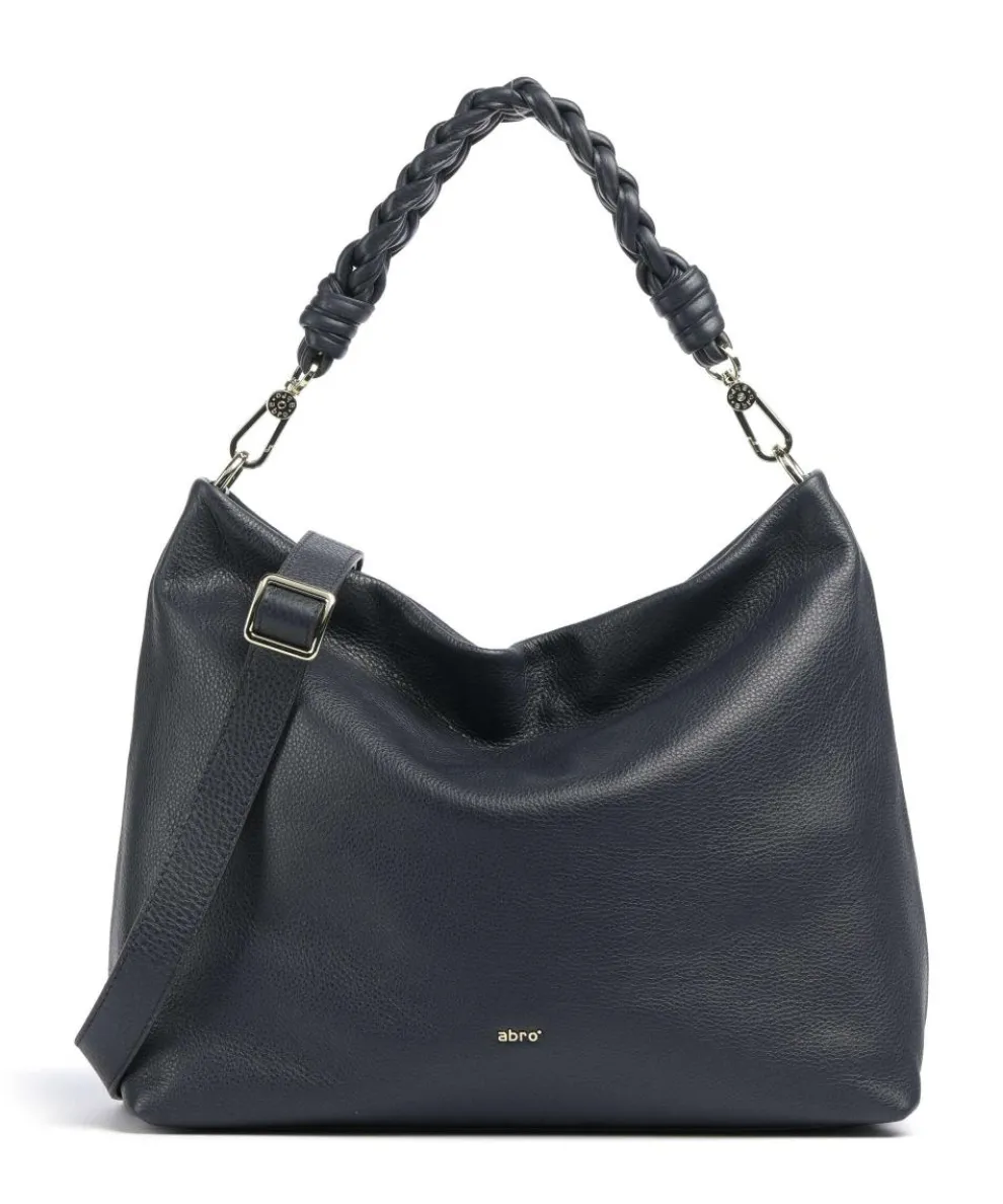 Dalia Soley Hobo bag grained leather navy