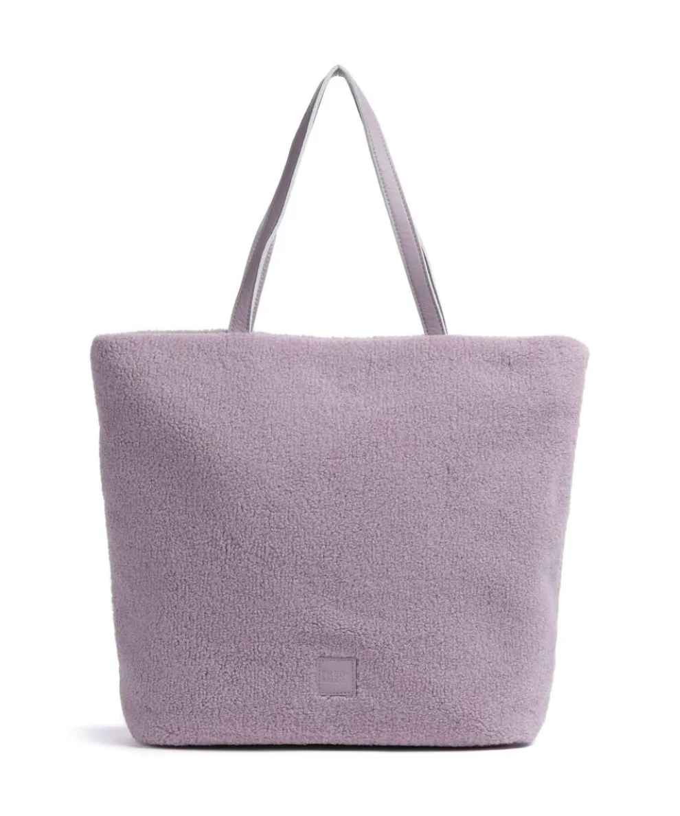 Cuddle Tote bag faux fur, leather lavender