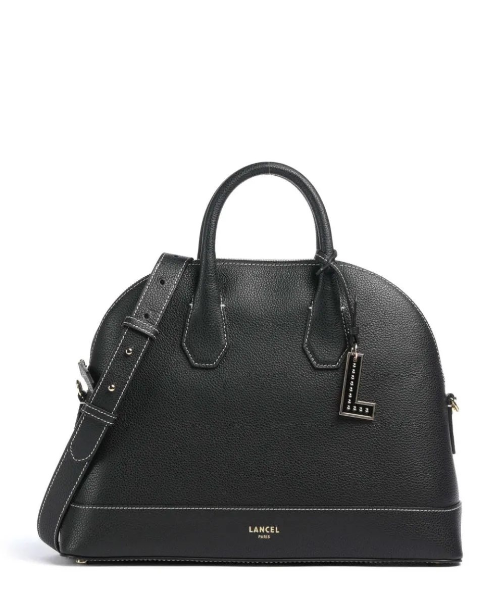 Belleville Bugatti M Handbag grained cow leather black