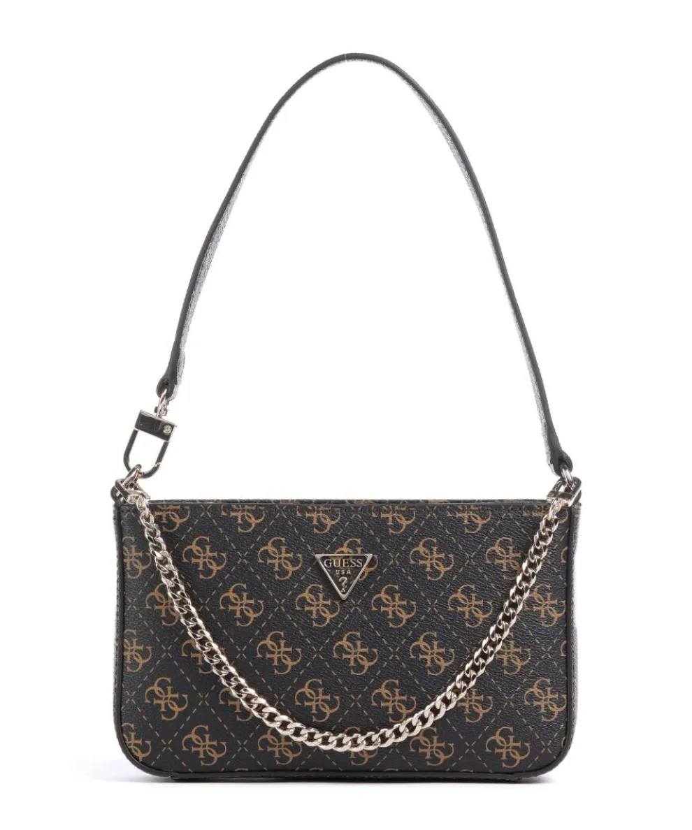 Noelle Q Logo Shoulder bag imitation leather dark brown