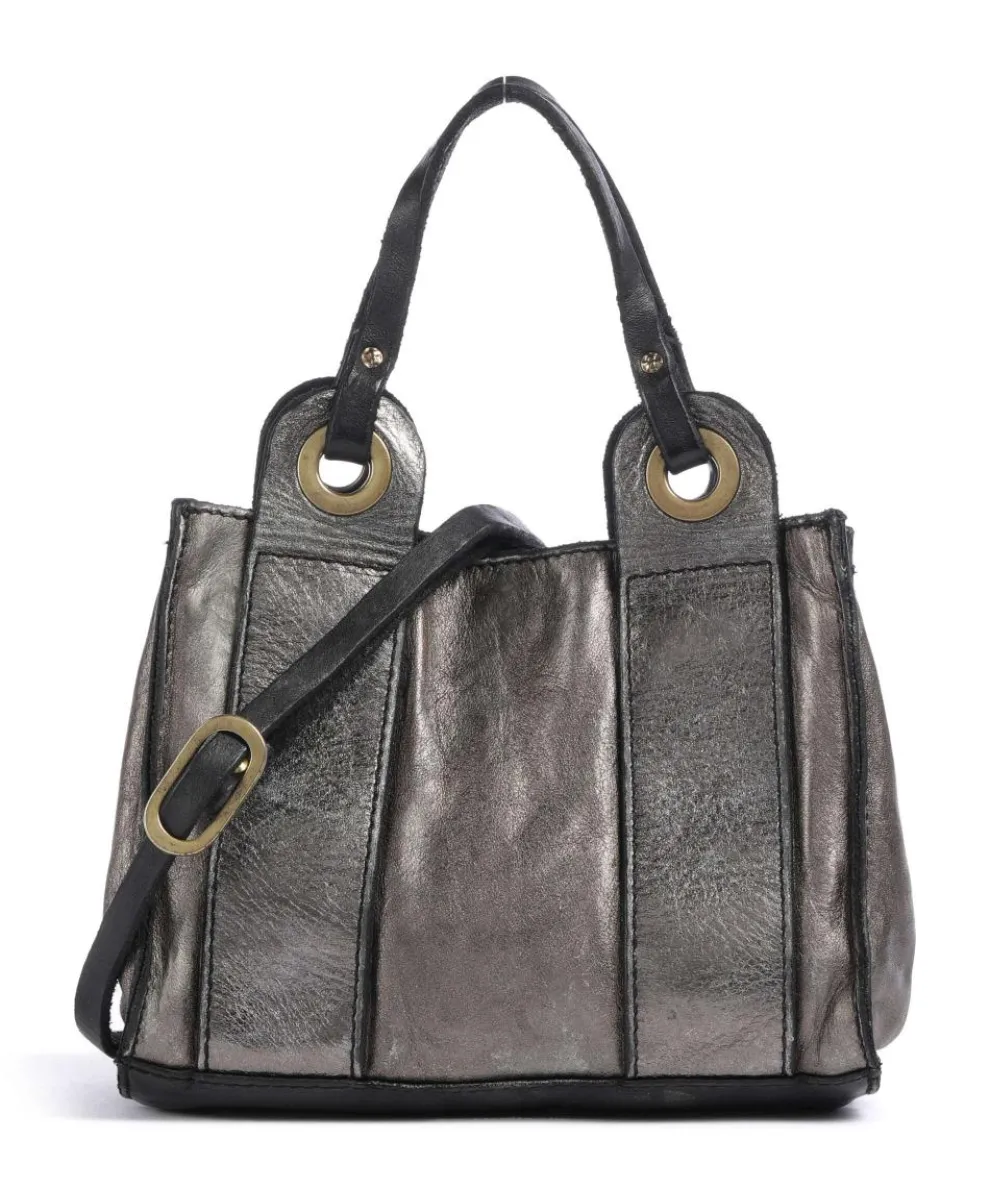 Crossbody bag cow leather grey
