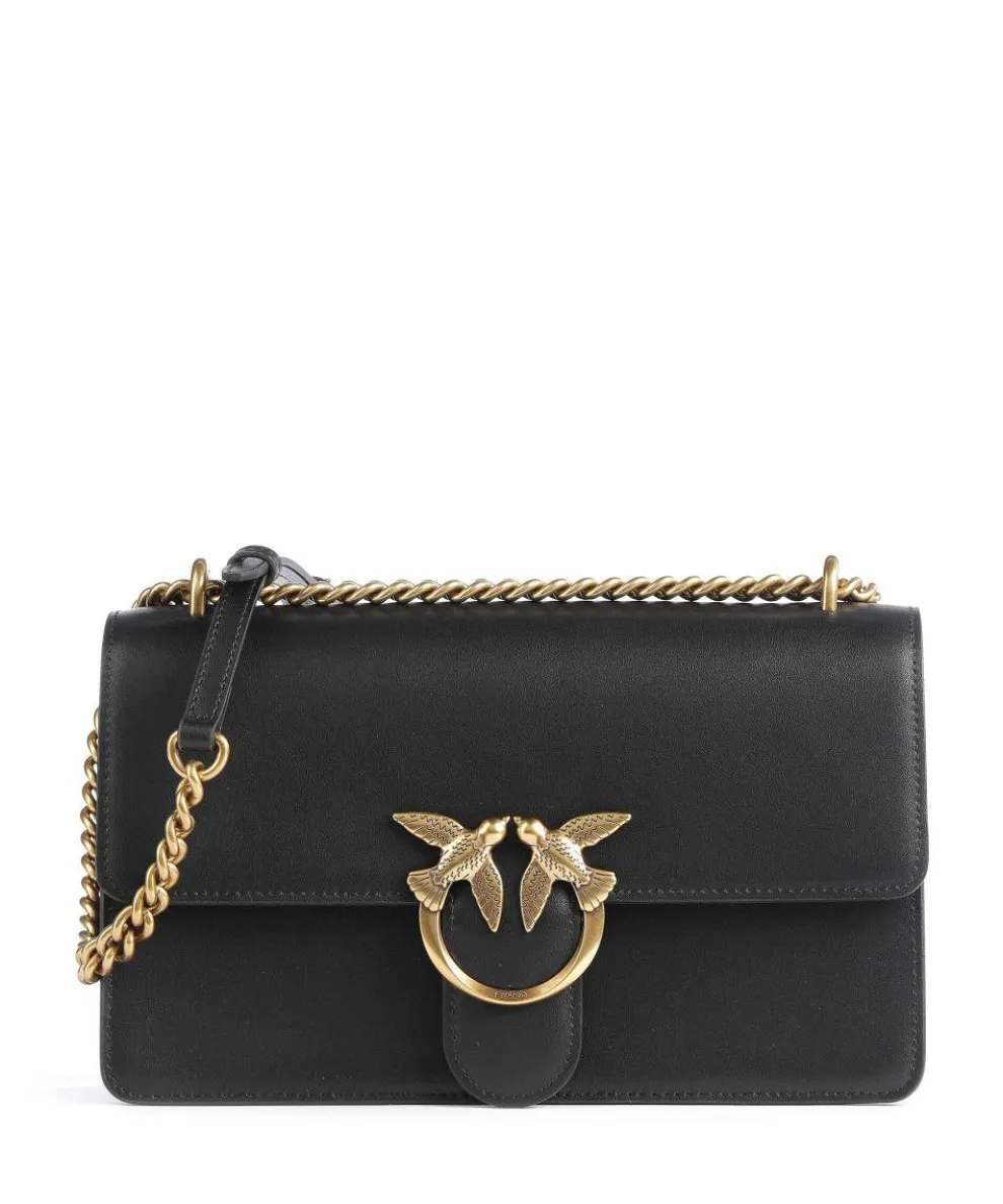 Love One Classic Shoulder bag fine grain cow leather black