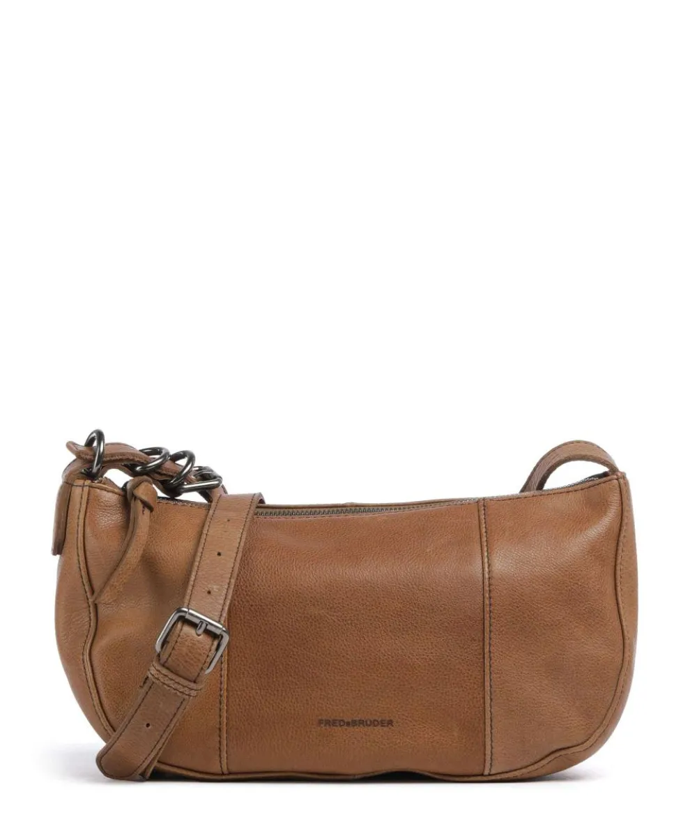 Ride Easy Shoulder bag grained leather caramel