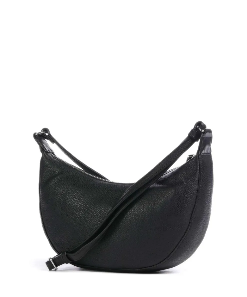 Faye Crossbody bag grained cow leather black