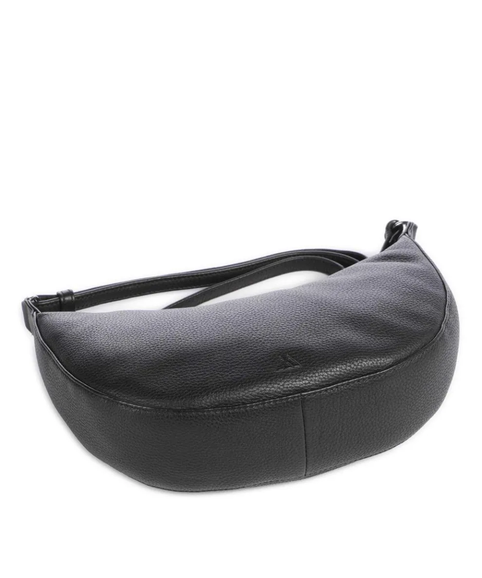 Faye Crossbody bag grained cow leather black