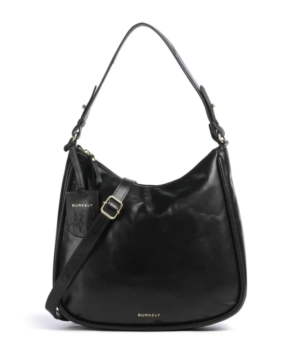 Vintage Veda Hobo bag fine grain leather black