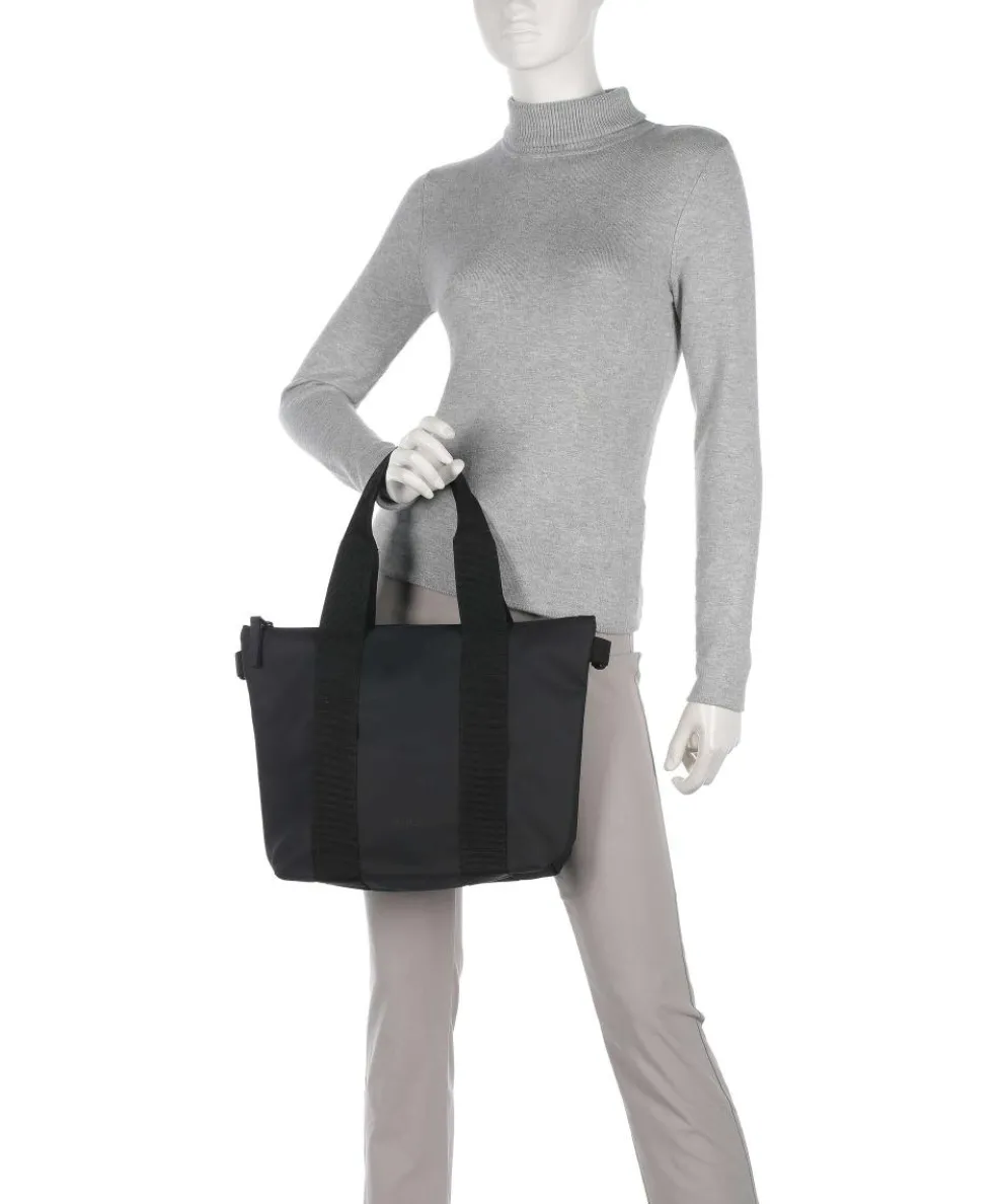 Micro Tote bag polyester, polyurethane black