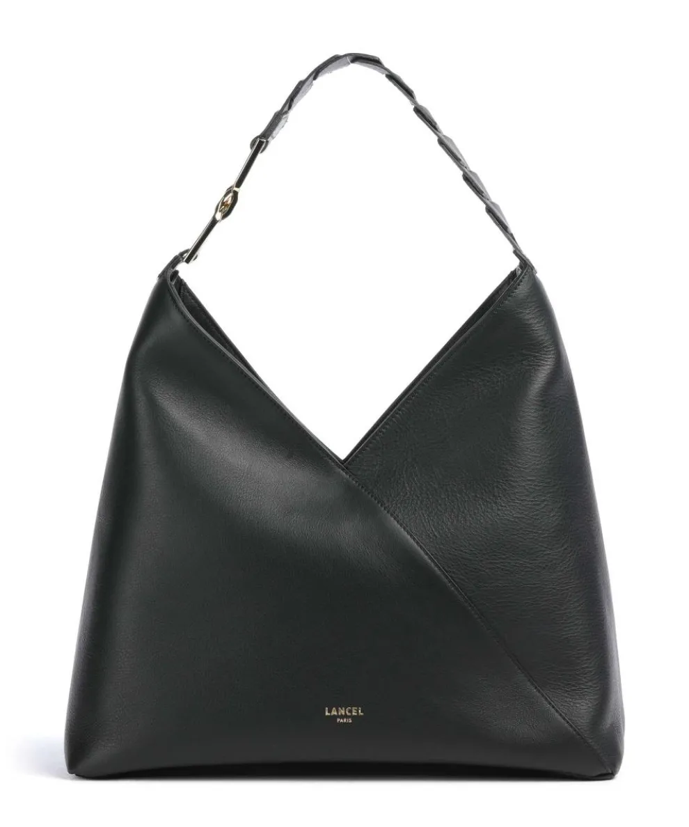 Pagode L Hobo bag grained cow leather black