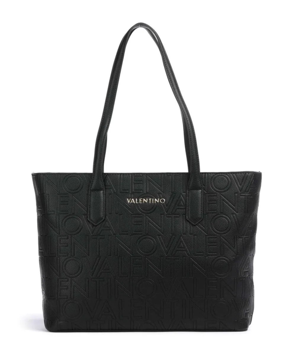 Pansy Tote bag imitation leather black