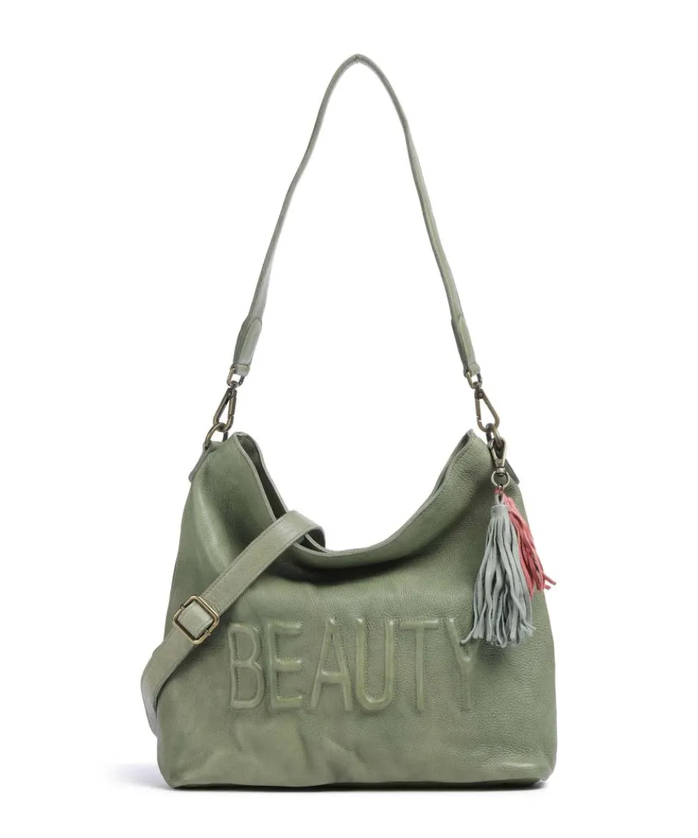 Paoliweg 2 Shoulder bag grained cow leather green