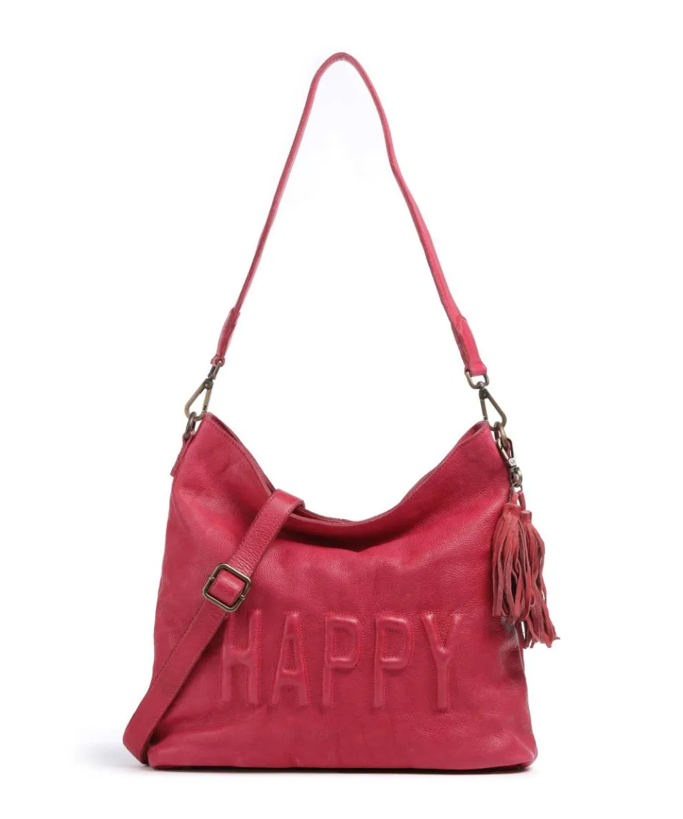 Paoliweg 2 Shoulder bag grained leather pink