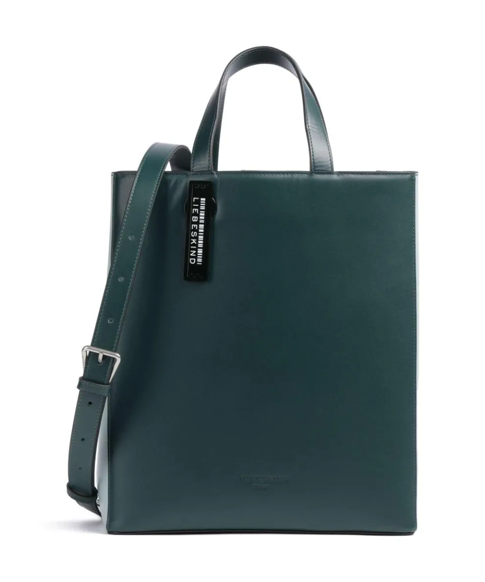 Paper Bag Carter M Handbag smooth leather dark green