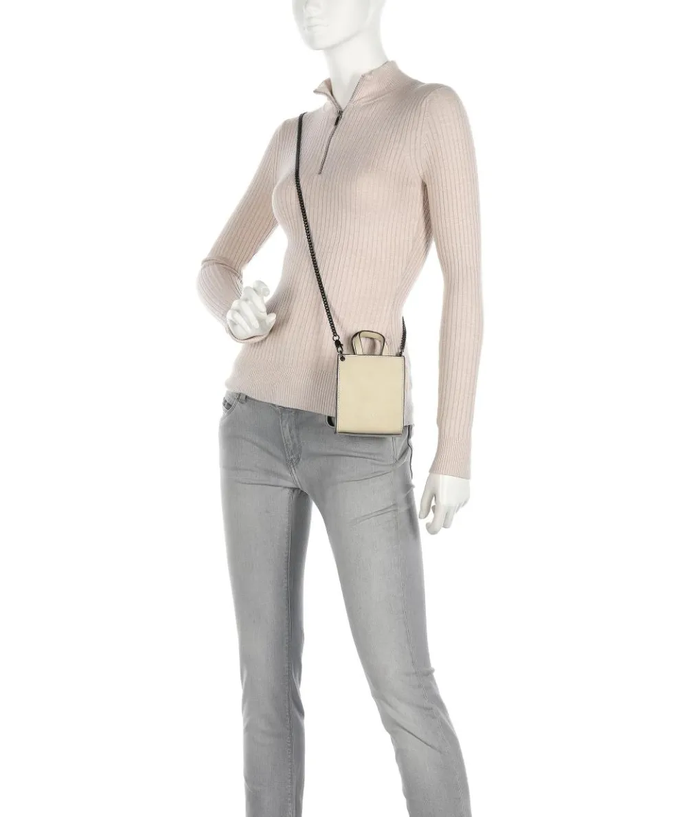 Paper Bag Crossbody bag smooth leather sand