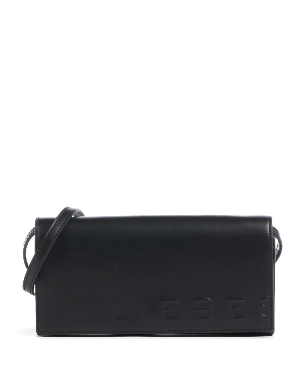 Paper Bag Logo Carter XS Crossbody bag smooth leather black