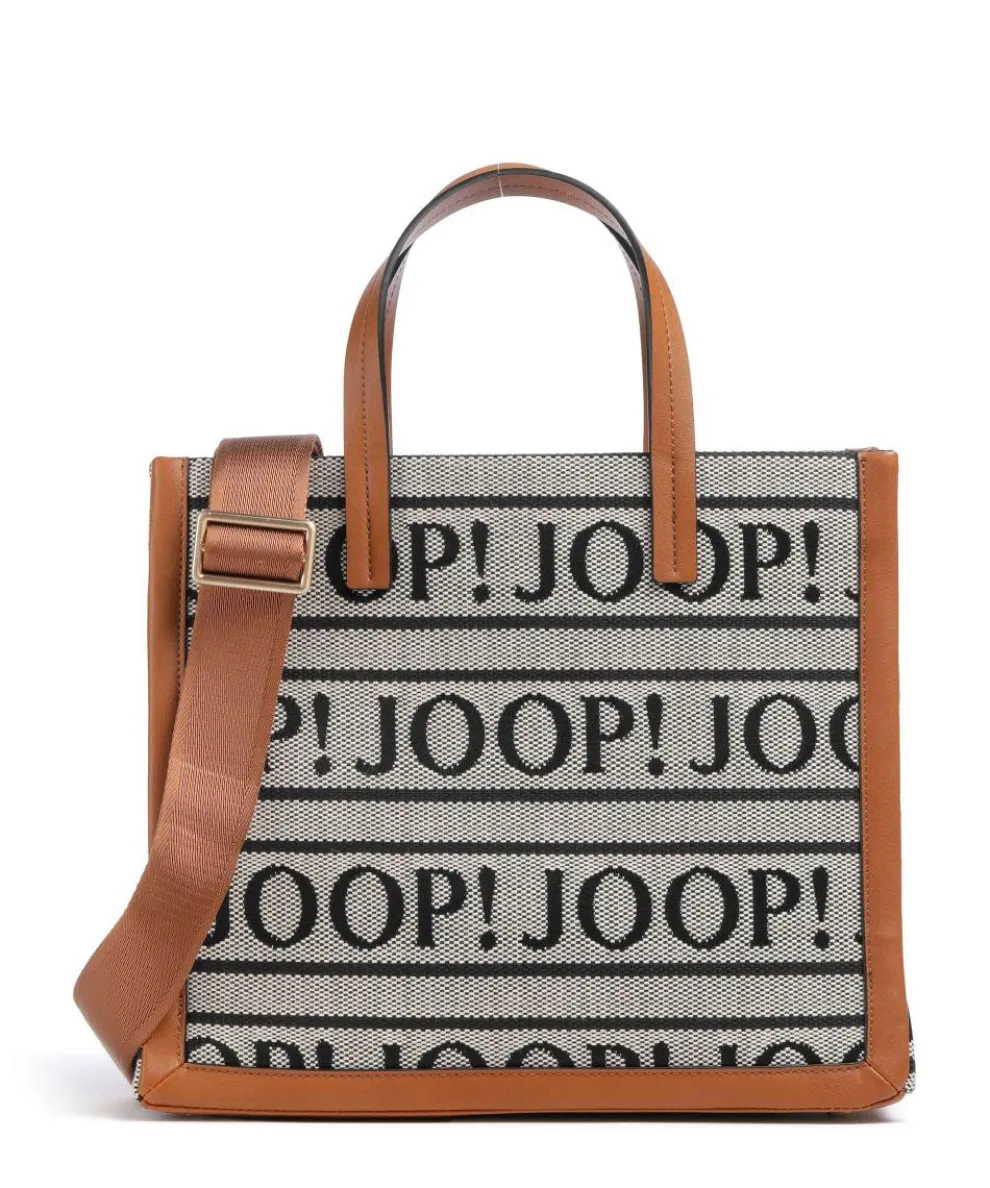 Paraffa Aurelia Handbag cotton beige/brown