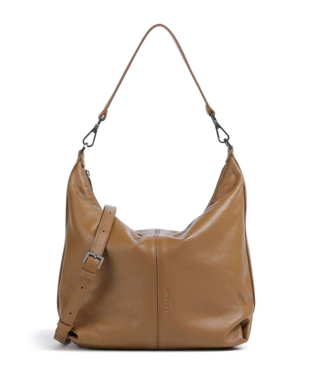 Paris Indian Sheep M Hobo bag sheepskin leather brown